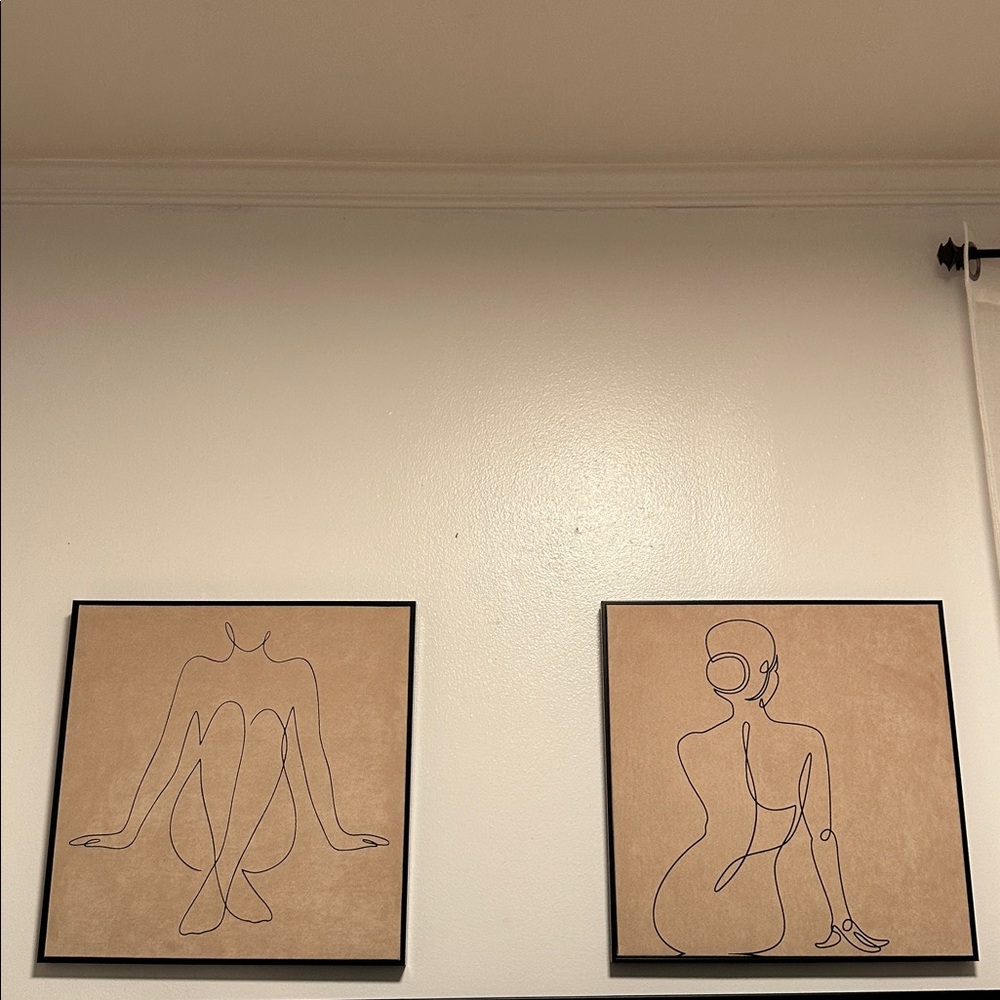 Abstract Line Art Wall Decor Set